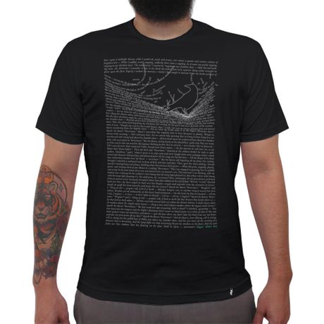 The Raven By Edgar Allan Poe - Camiseta Clássica Masculina