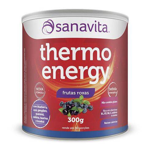 Thermo Energy Sanavita 300g Frutas Roxas