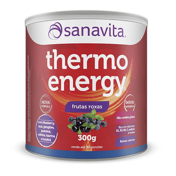 Thermo Energy Termogênico Sanavita 300g Frutas Roxas