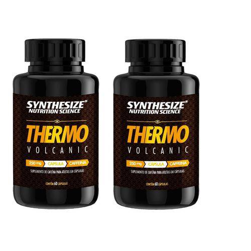 2 Thermo Volcanic 60 Caps - Cafeína Emagrecedor Termogenico