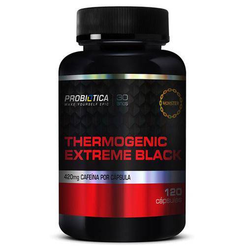 Thermogenic Extreme Black 120 Cápsulas - Probiótica