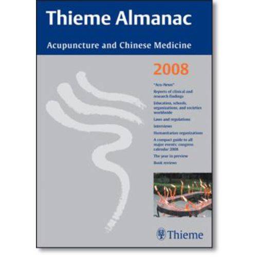 Thieme Almanac 2008: Acupuncture And Chinese Medicine