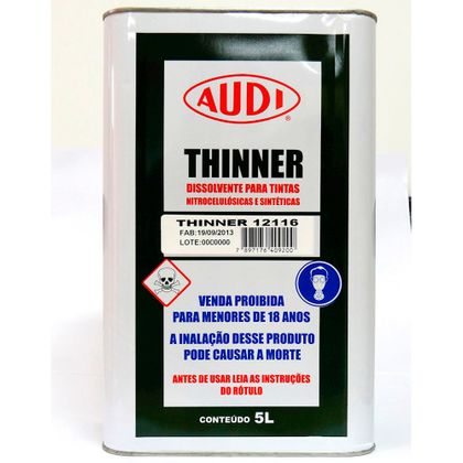 Thinner para Limpeza 12116 Audi 5 Litros