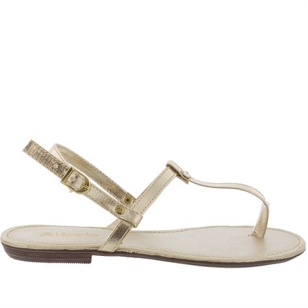 Thong Sandal Liberte Ouro Metalizado