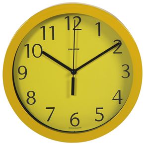 Ticking Relógio Parede 24 Cm Amarelo