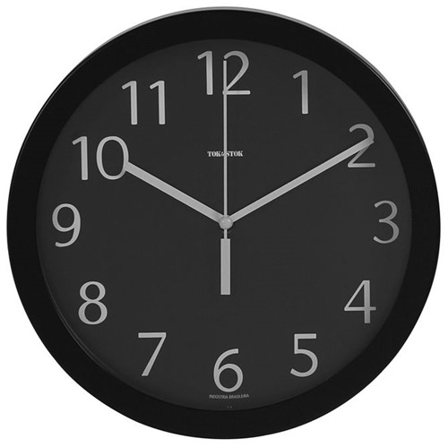 Ticking Relógio Parede 24 Cm Preto