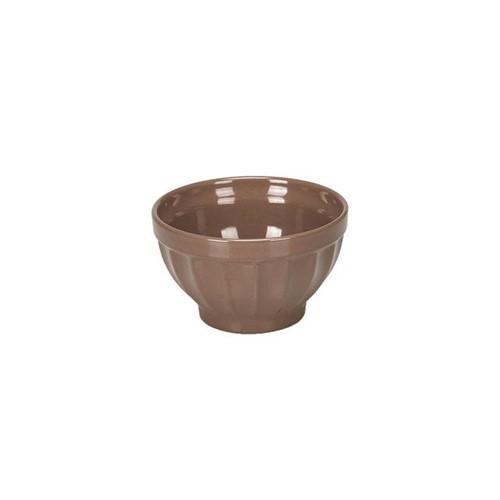 Tigela Bowl de Cerâmica Retrô 570ml Marrom Marrom