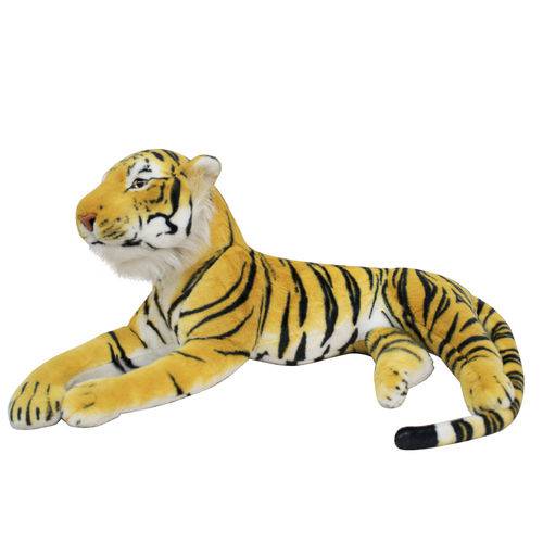 Tigre Deitado 70cm - Pelúcia Enfeite