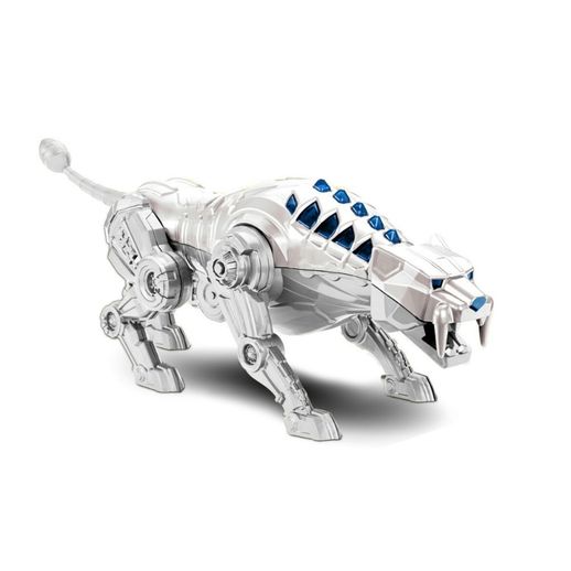 Tigre Savage Cibernético Robô Tiger Squad Branco - Roma