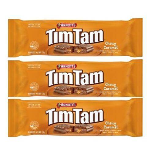 Tim Tam - Arnott's - Caramelo - 3 Unidades (175g)