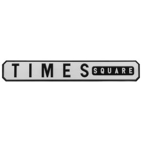 Times Square Placa Decor. 63 Cm X 9 Cm Branco/preto
