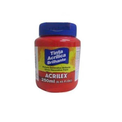 Tinta Acrilica Acrilex Brilhante 250 Ml Vermelho Fogo 03325-507
