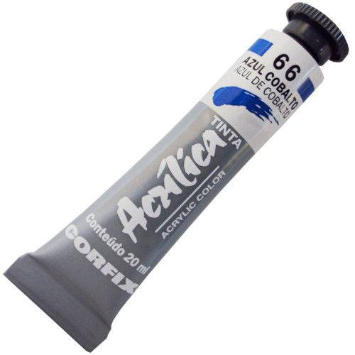 Tinta Acrilica Corfix 020 Ml Azul Cobalto 80020-66