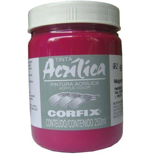 Tinta Acrilica Corfix Gr-ii 250 Ml Magenta 80300-60