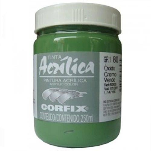 Tinta Acrilica Corfix Oxido Cromo Verde 250ml