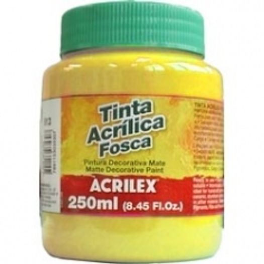Tinta Acrilica Fosca 250ml Amarelo Ouro 505 Acrilex