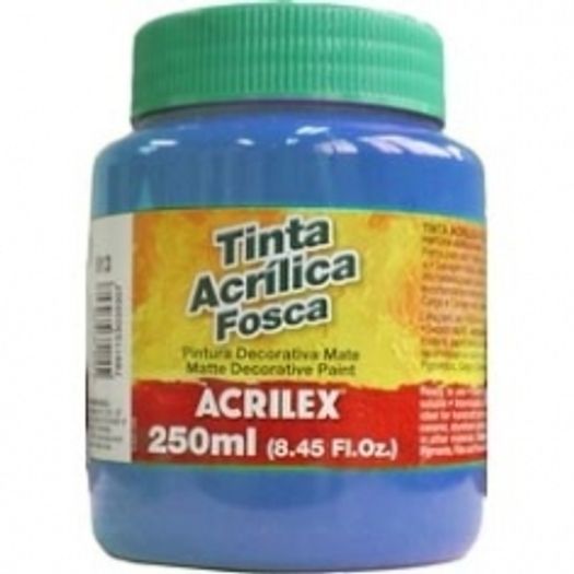 Tinta Acrilica Fosca 250ml Azul Turquesa 501 Acrilex