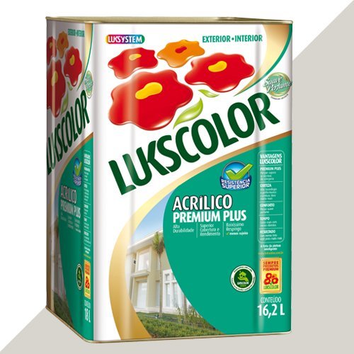 Tinta Acrílica Fosco Gelo Premium Lukscolor 16,2l