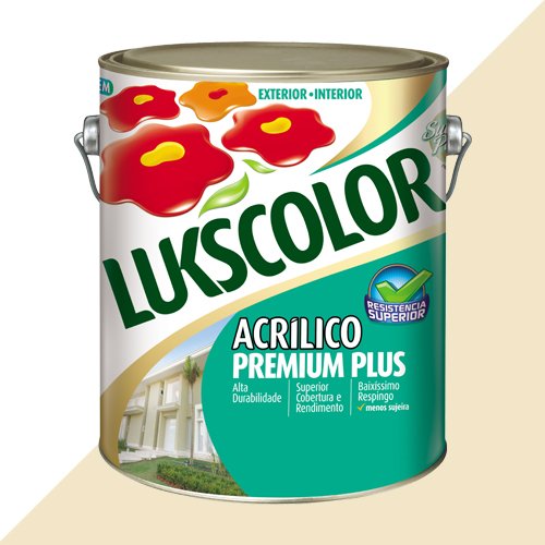 Tinta Acrílica Fosco Marfim Premium Lukscolor 3,2l