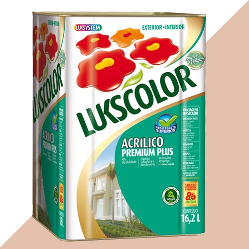 Tinta Acrílica Fosco Pêssego Premium Lukscolor 16,2l