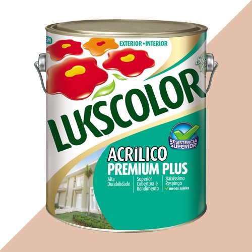 Tinta Acrílica Fosco Pêssego Premium Lukscolor 3,2l