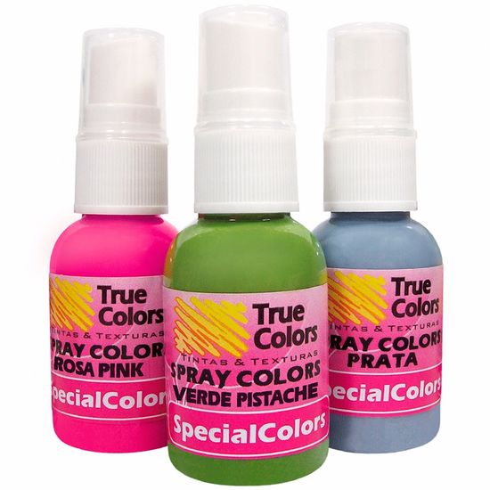 Tinta Acrílica Spray Color 30 Ml - True Colors 2013 - Amarelo Gema