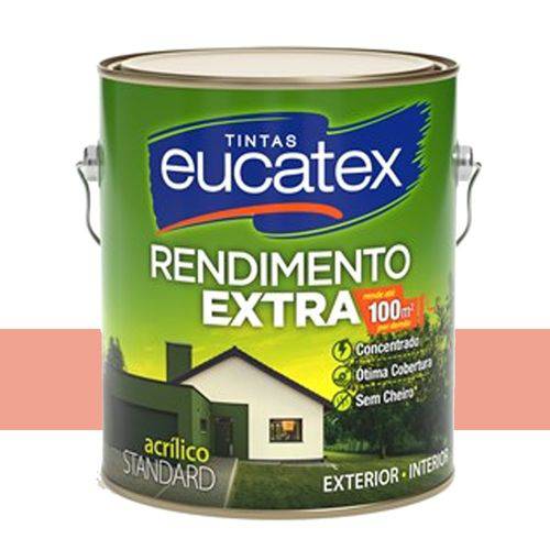 Tinta Acrílico Rendimento Extra Flamingo 3,6 Lts Eucatex