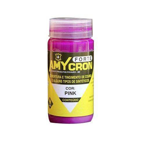 Tinta Amycron para Couro Legítimo e Alguns Sintéticos- Cor Pink 250ml - Amy