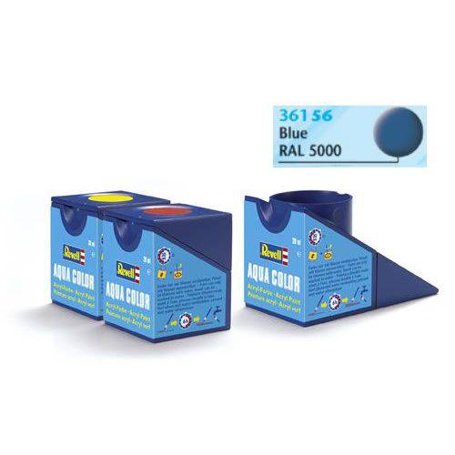 Tinta Aqua Color Azul Fosco 18ml para Modelismo - Revell