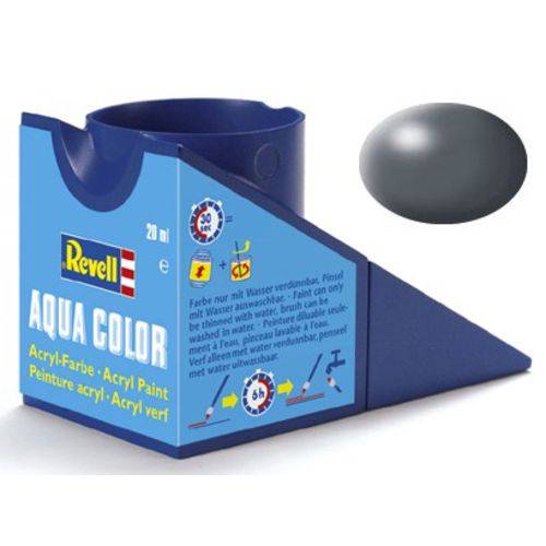 Tinta Aqua Color Cinza Escuro 18ml para Modelismo - Revell