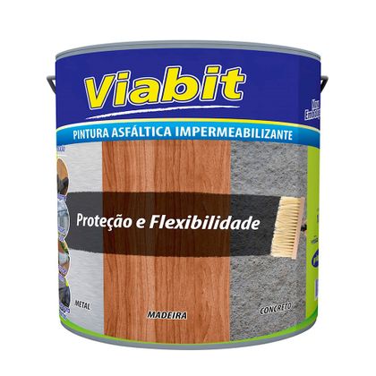 Tinta Asfáltica Impermeabilizante Viabit Viapol 3,6 Litros