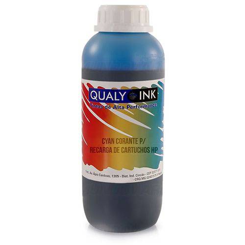 Tinta Corante Cc1h-698 para Recarga de Cartuchos de Impressoras Hp / Ciano / Refil 1kg