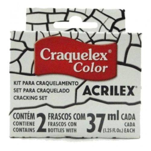 Tinta Craquele Acrilex Craquelex Kit 037 Ml 002 Un Branco 17602