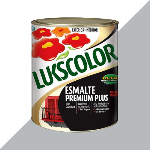 Tinta Esmalte Brilho Aluminio Premium Lukscolor 0,9l