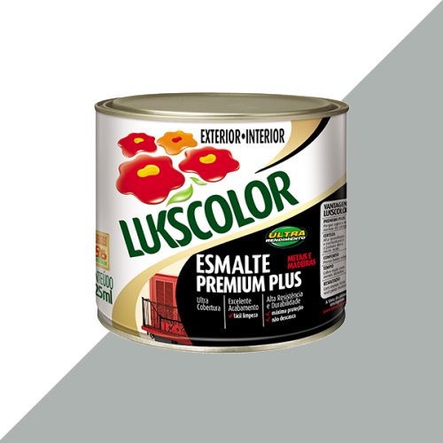 Tinta Esmalte Brilho Platina Premium Lukscolor 0,225l