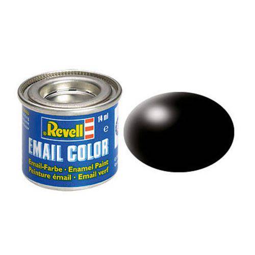Tinta Esmalte Email Color Black Silk Matt Revell
