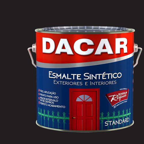 Tinta Esmalte Sintético Standard Dacar Preto 900 Ml