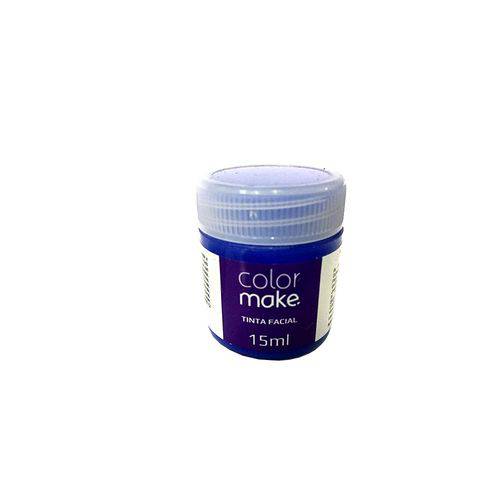 Tinta Facial Color Make Liquida 15ml Azul