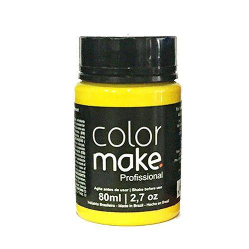 Tinta Facial Color Make Liquida Profissional 80ml Amarelo
