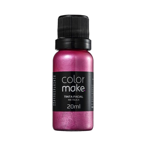 Tinta Facial Líquida ColorMake Metálica Rosa 20ml