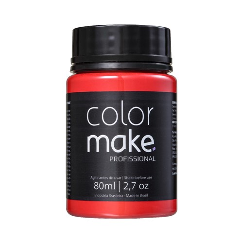 Tinta Facial Líquida ColorMake Profissional Vermelho 80ml