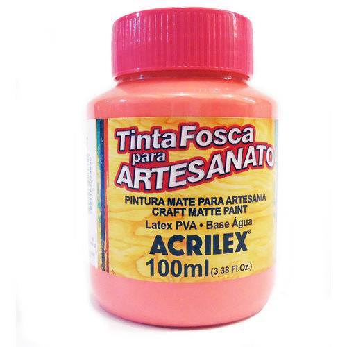 Tinta Fosca para Artesanato Acrilex 100 Ml Rosa Chá 567