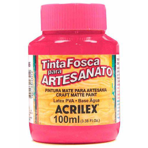 Tinta Fosca para Artesanato Acrilex 100 Ml Rosa Escuro 542