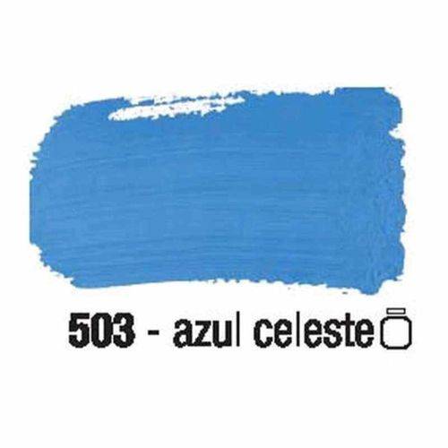 Tinta Fosca para Artesanato Acrilex 250 Ml Azul Celeste 503