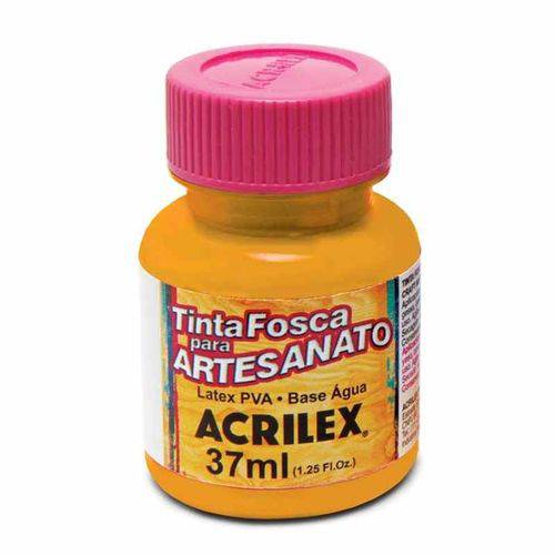 Tinta Fosca para Artesanato Acrilex 37ml Amarelo Gema 833