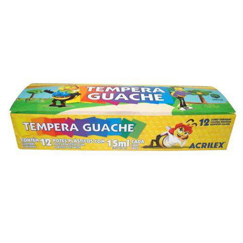 Tinta Guache 12 Cores 15ml Acrilex