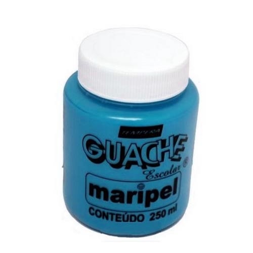 Tinta Guache 250ml Azul Claro - Maripel 1004640