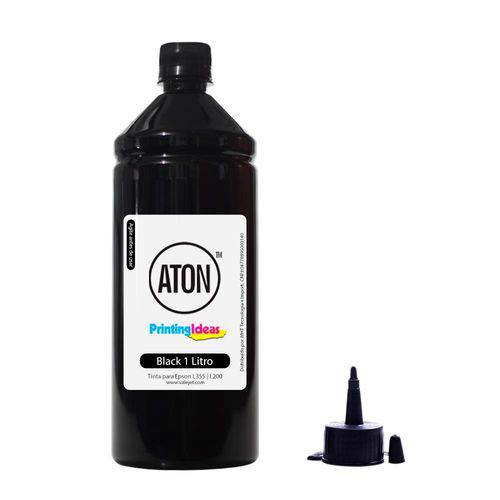 Tinta L200 | L355 para Epson Bulk Ink Black 1 Litro Pigmentada Aton