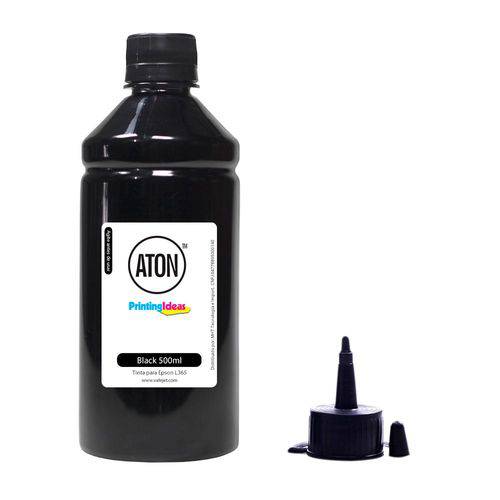 Tinta L365 para Epson Bulk Black 500ml Pigmentada Aton