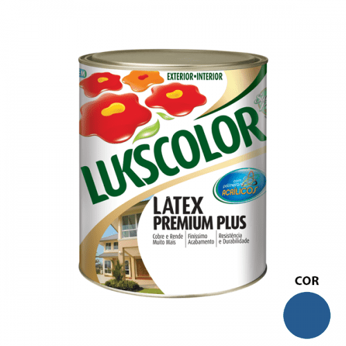Tinta Látex Fosco Azul Premium Lukscolor 0,9l